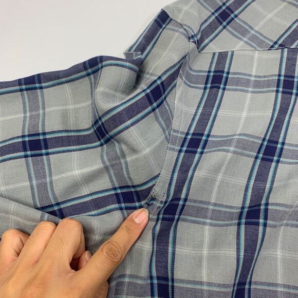 Original Penguin Shirt Mens XL Extra Large Plaid Cotton Blend Classic Fit - Picture 8 of 10